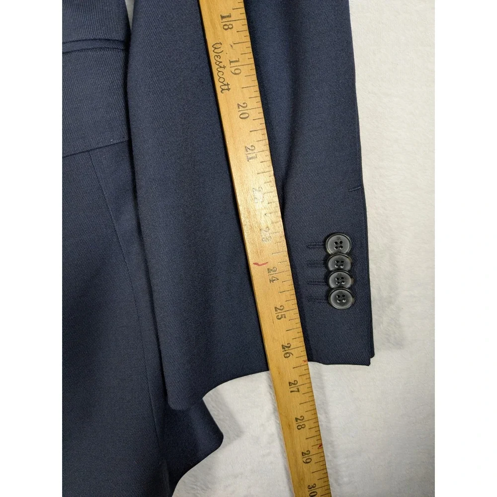 Banana Republic Men's Navy Blue Tailored Fit Wool Blend Suit Blazer Jacket‎ 44L